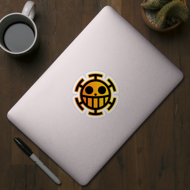 Trafalgar Law Pirates Logo by AnimeTee